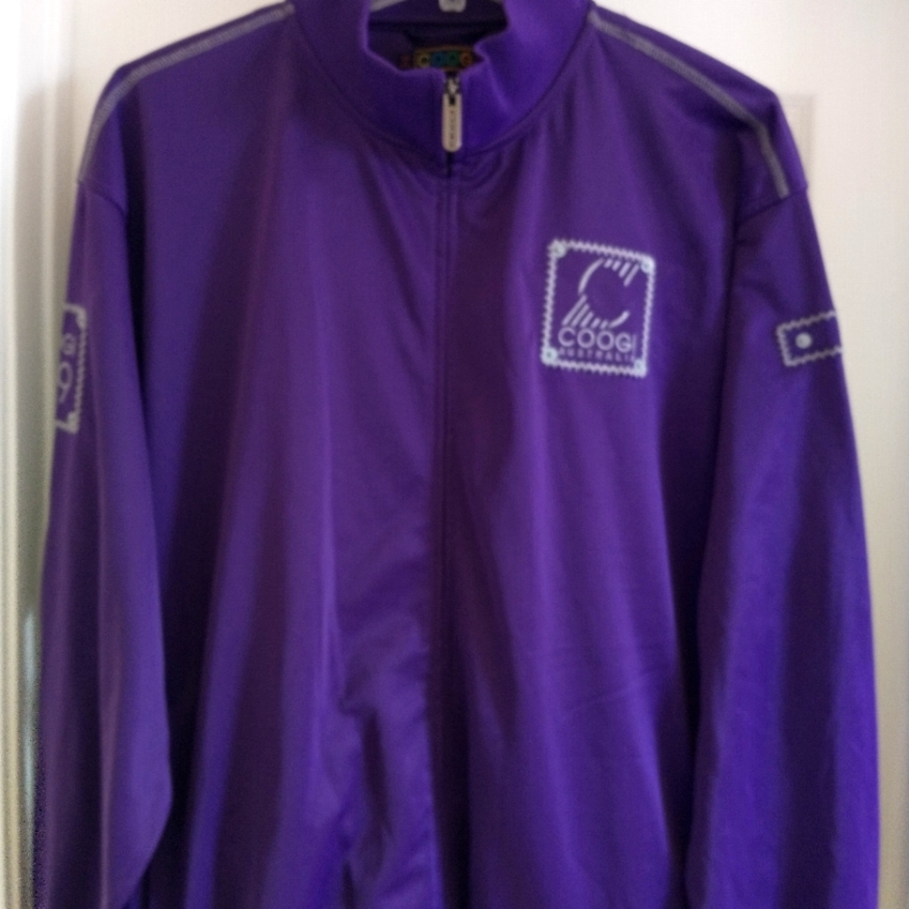 Coogi, jacket, very nice dark purple slightly worn